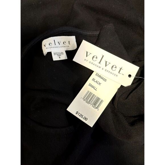 Velvet by Graham & Spencer NWT Cold Shoulder Sweater in Black Size S - Picture 5 of 5